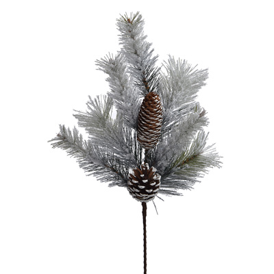 FROSTED PINE SPRAY 45CM GREEN